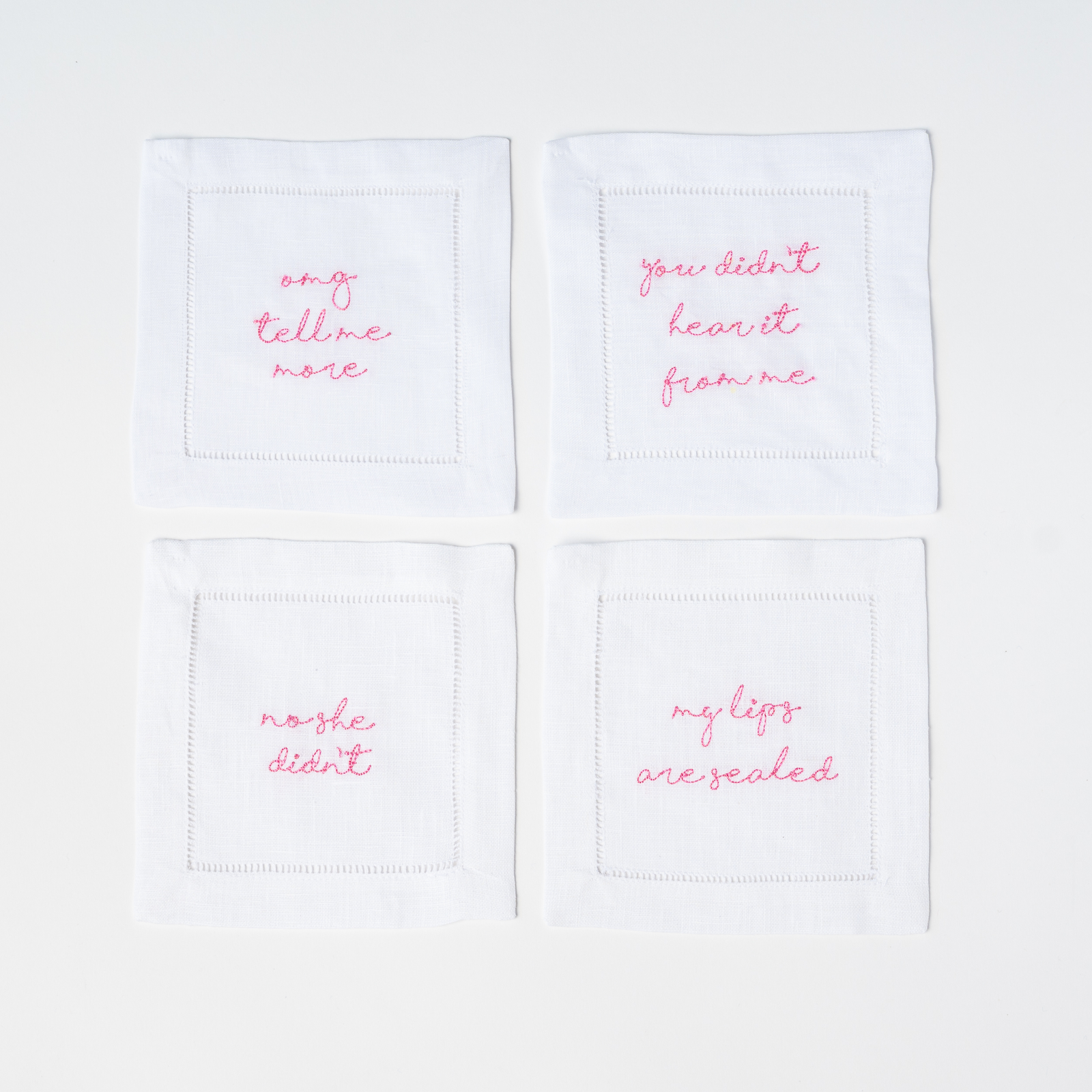 "Southern Gossip" Cocktail Napkin Set