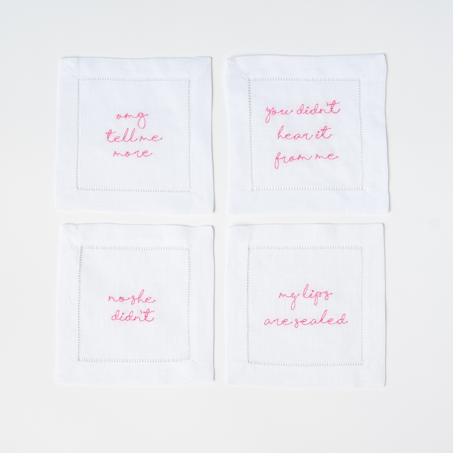 "Southern Gossip" Cocktail Napkin Set