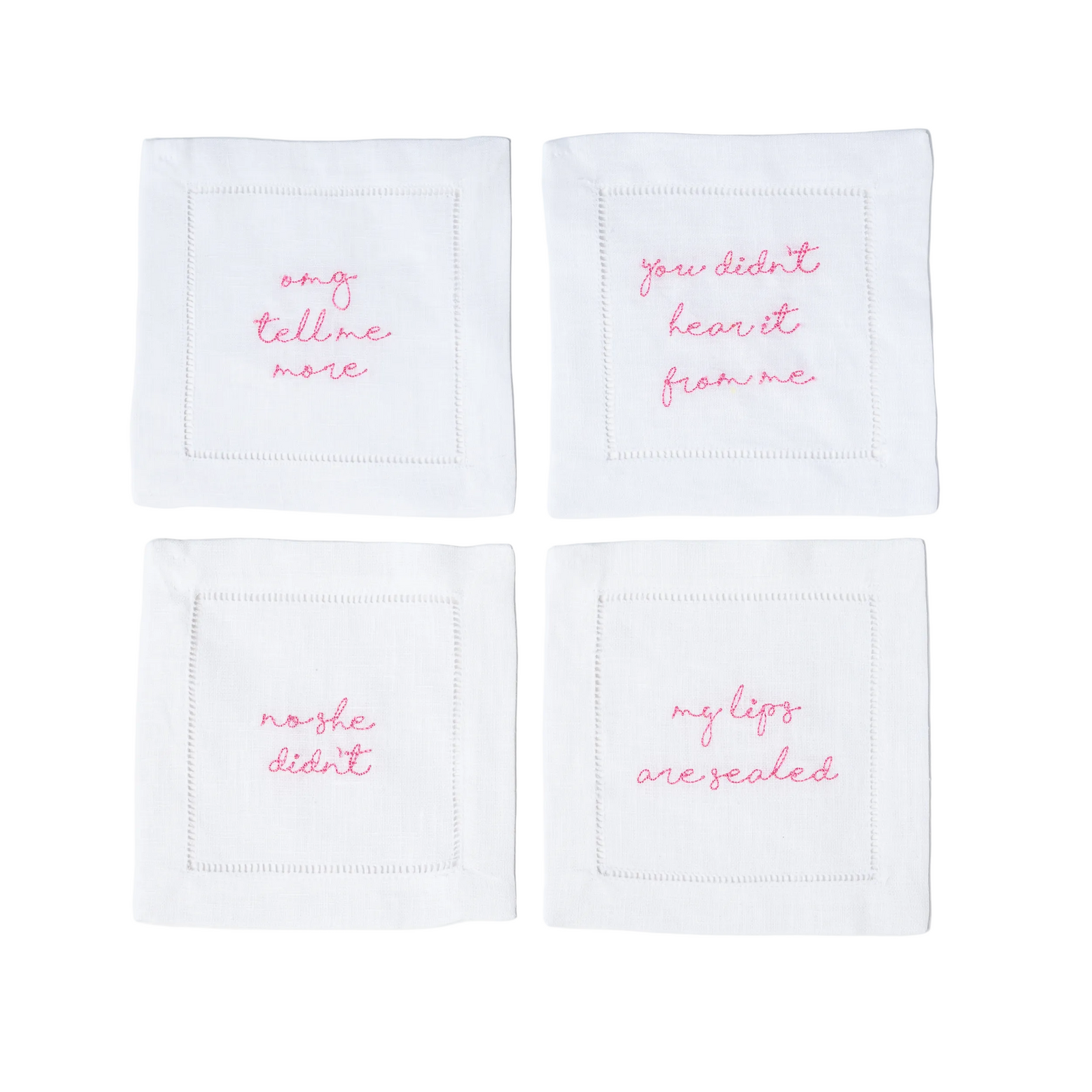 "Southern Gossip" Cocktail Napkin Set