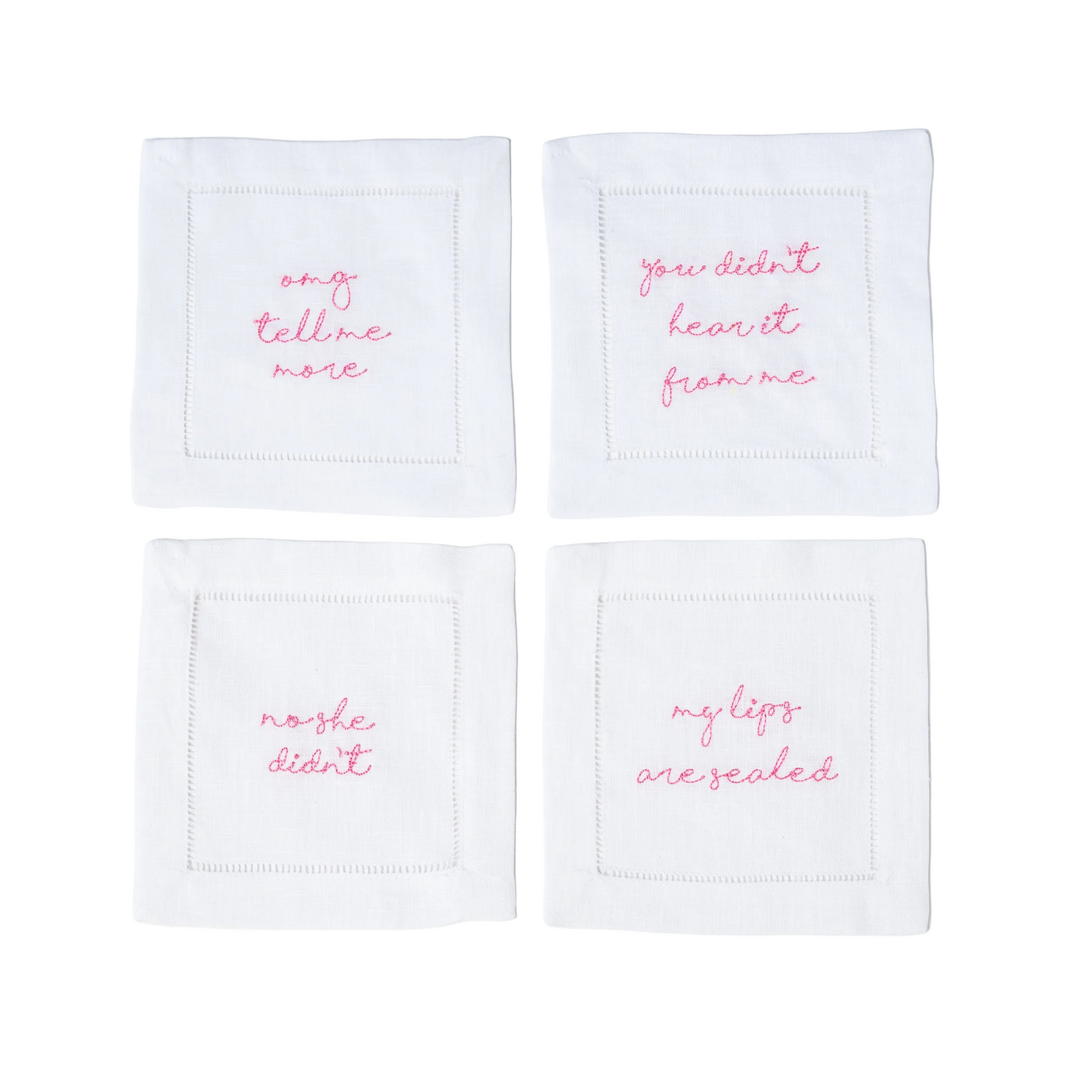 "Southern Gossip" Cocktail Napkin Set