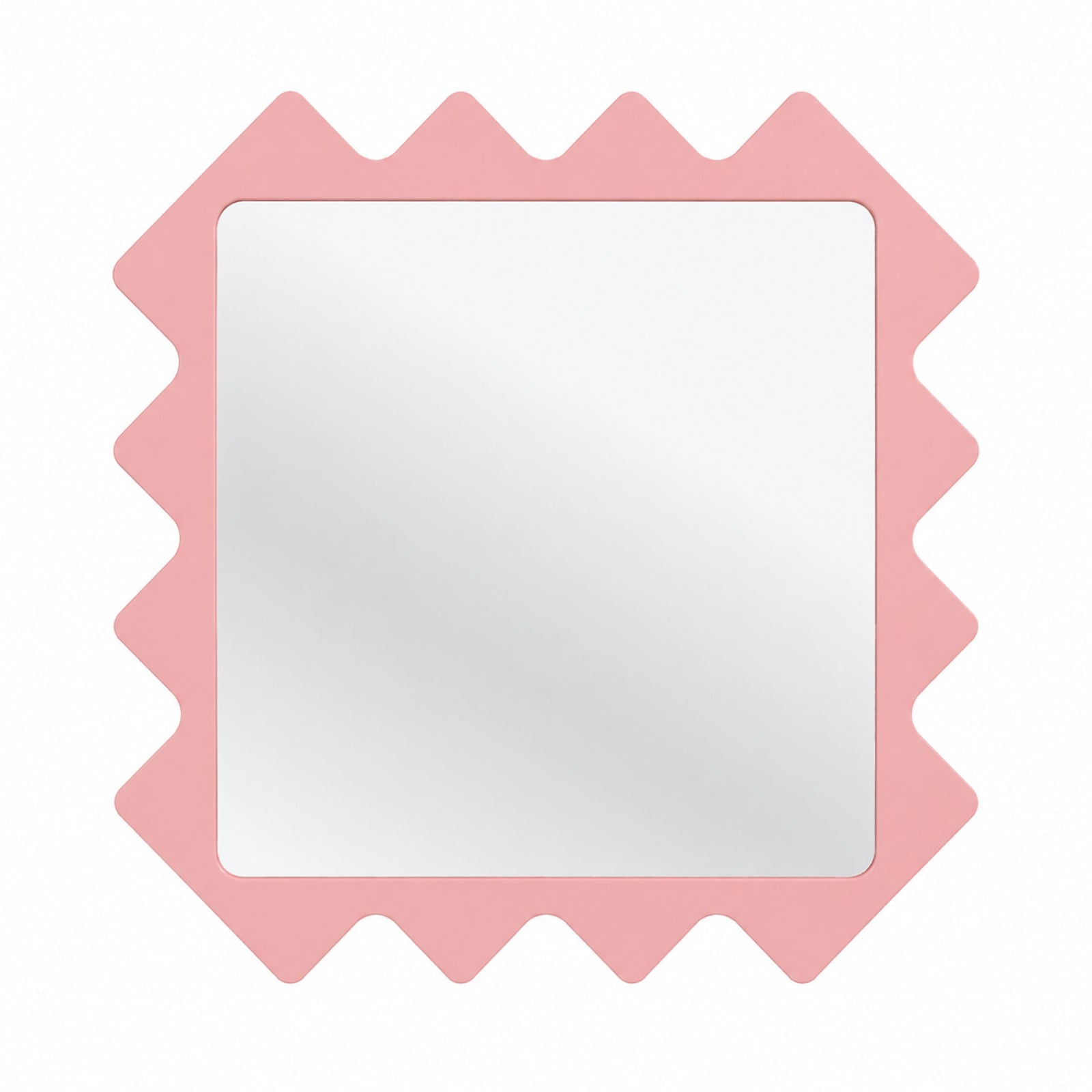 Oberig 44 Contemporary Accent Square Wall Mirror in Green Finish
