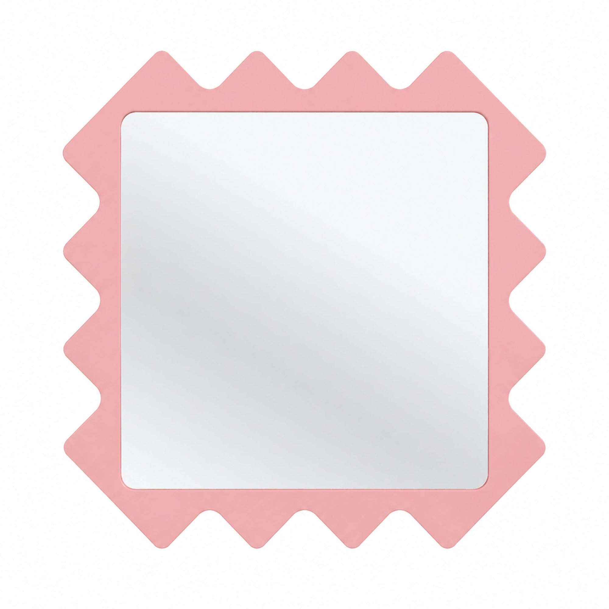 Oberig 44 Contemporary Accent Square Wall Mirror in Green Finish
