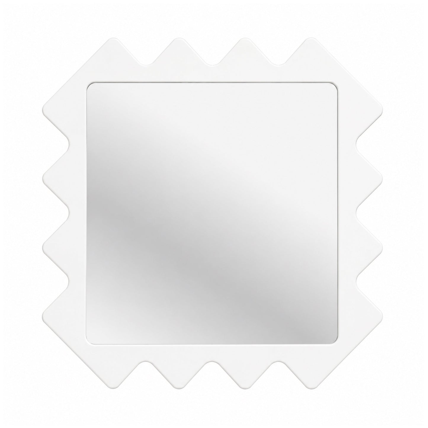 Oberig 44 Contemporary Accent Square Wall Mirror in Green Finish
