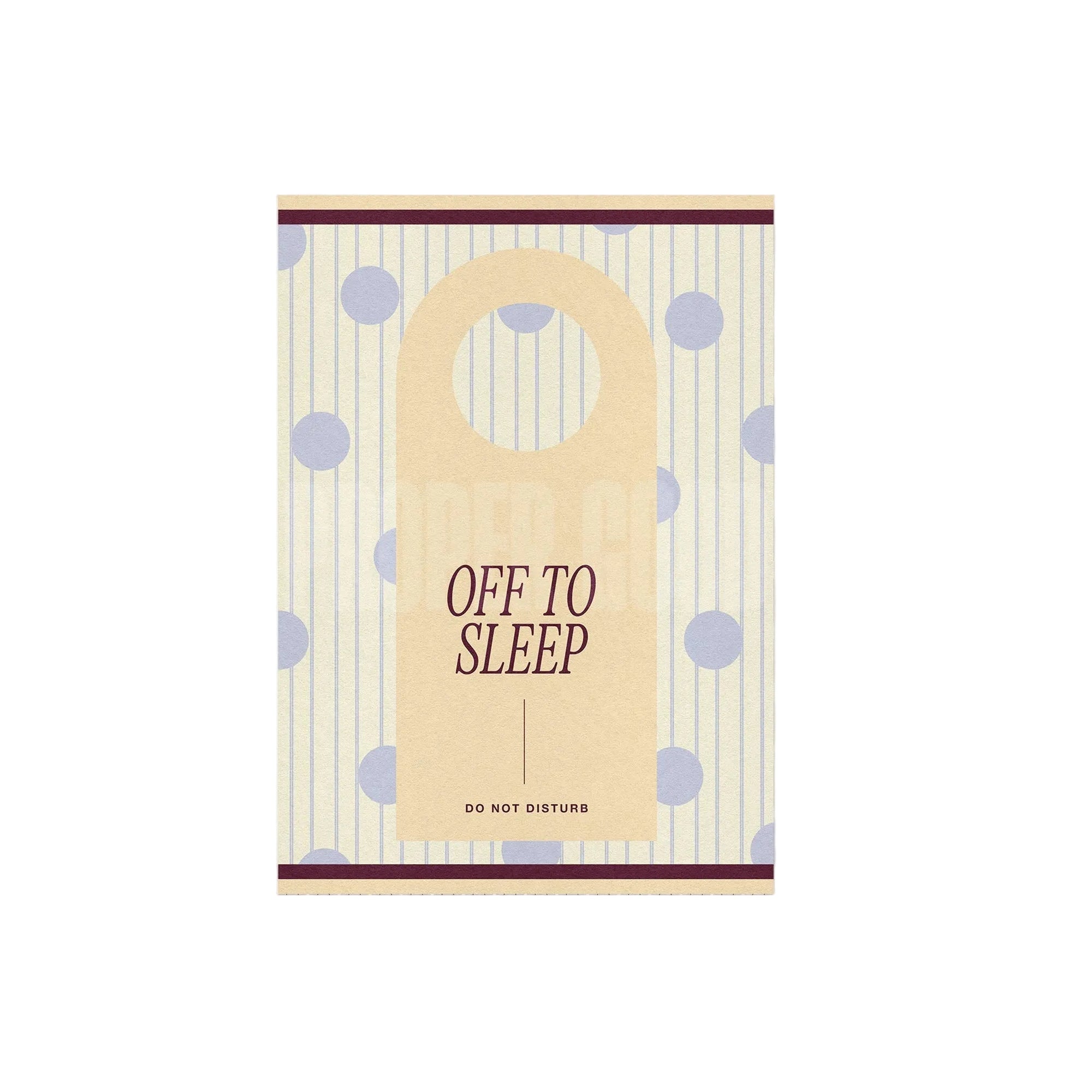 Off To Sleep Print