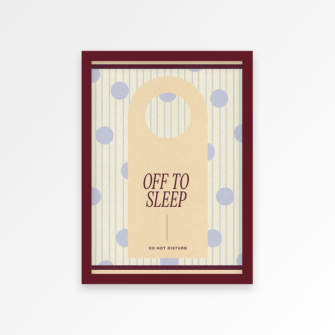 Off To Sleep Print