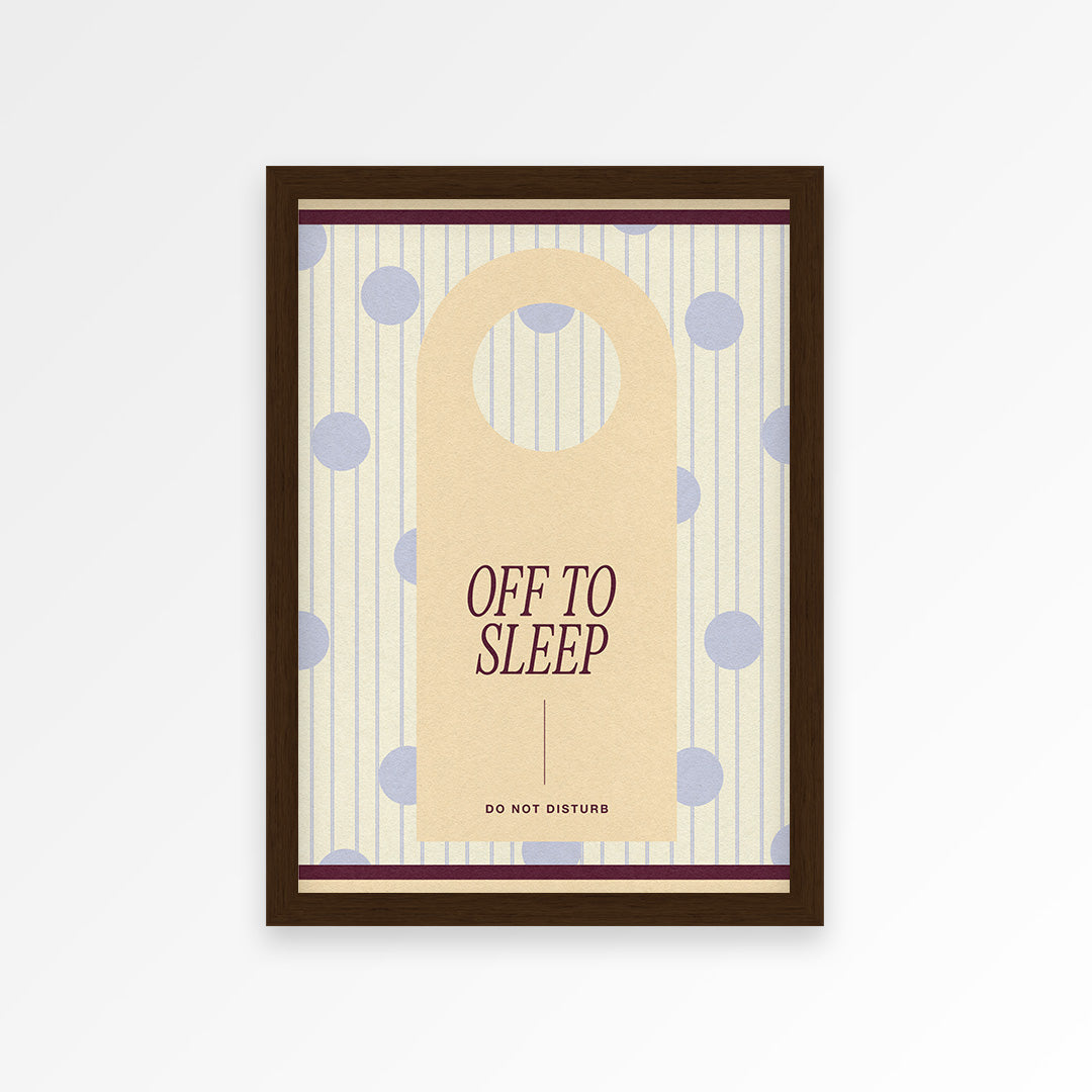 Off To Sleep Print