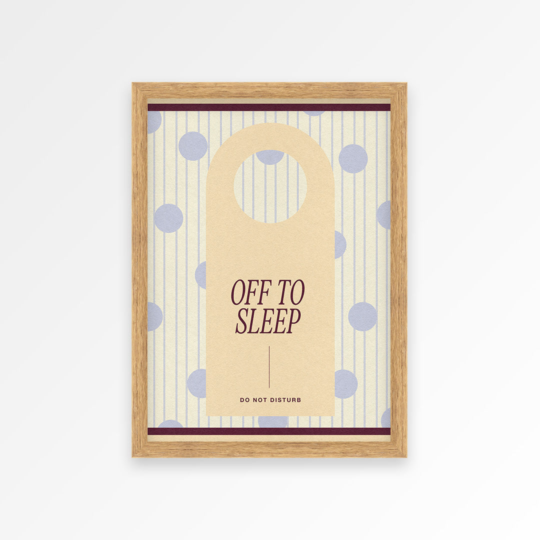 Off To Sleep Print