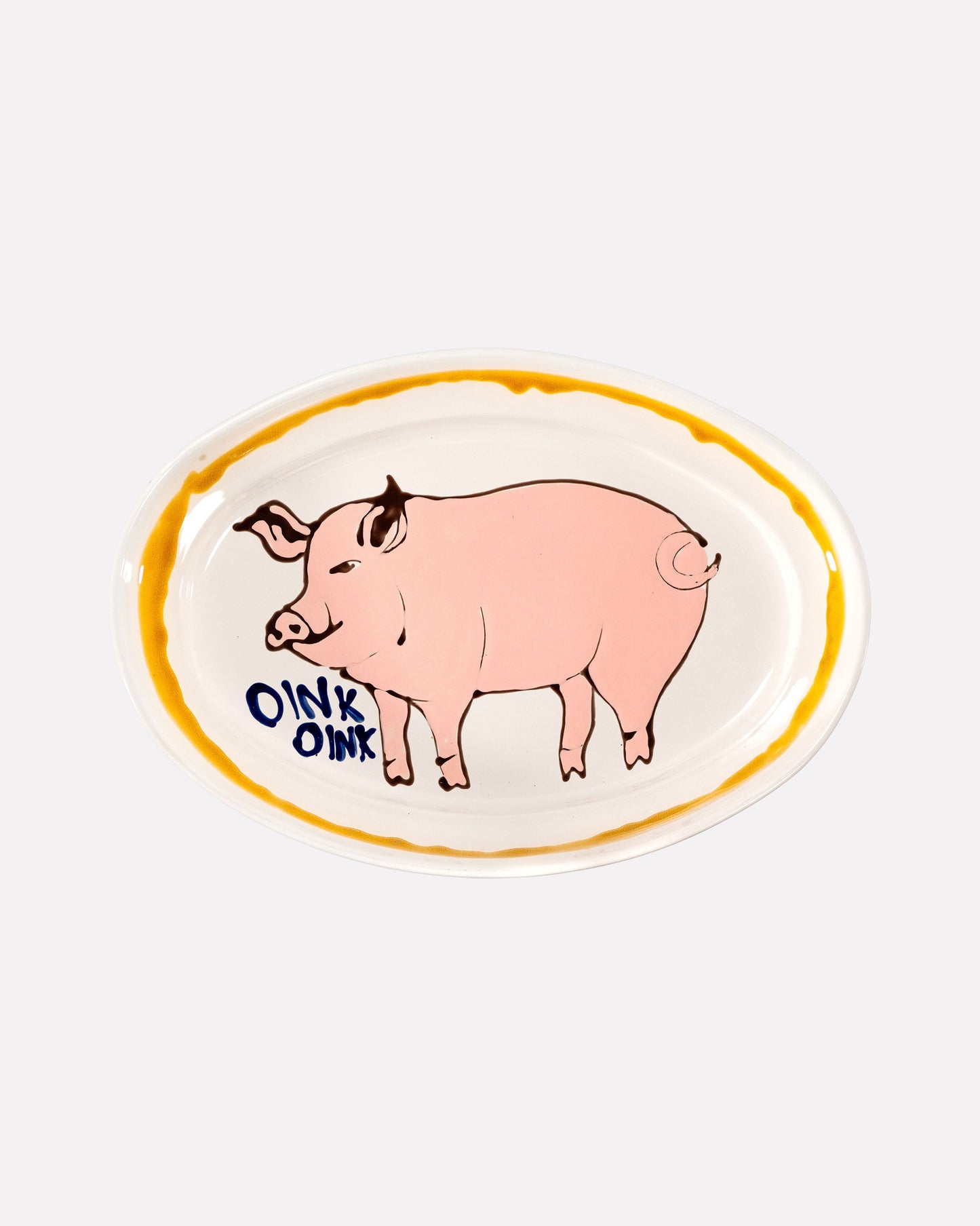 Pig Oval Platter
