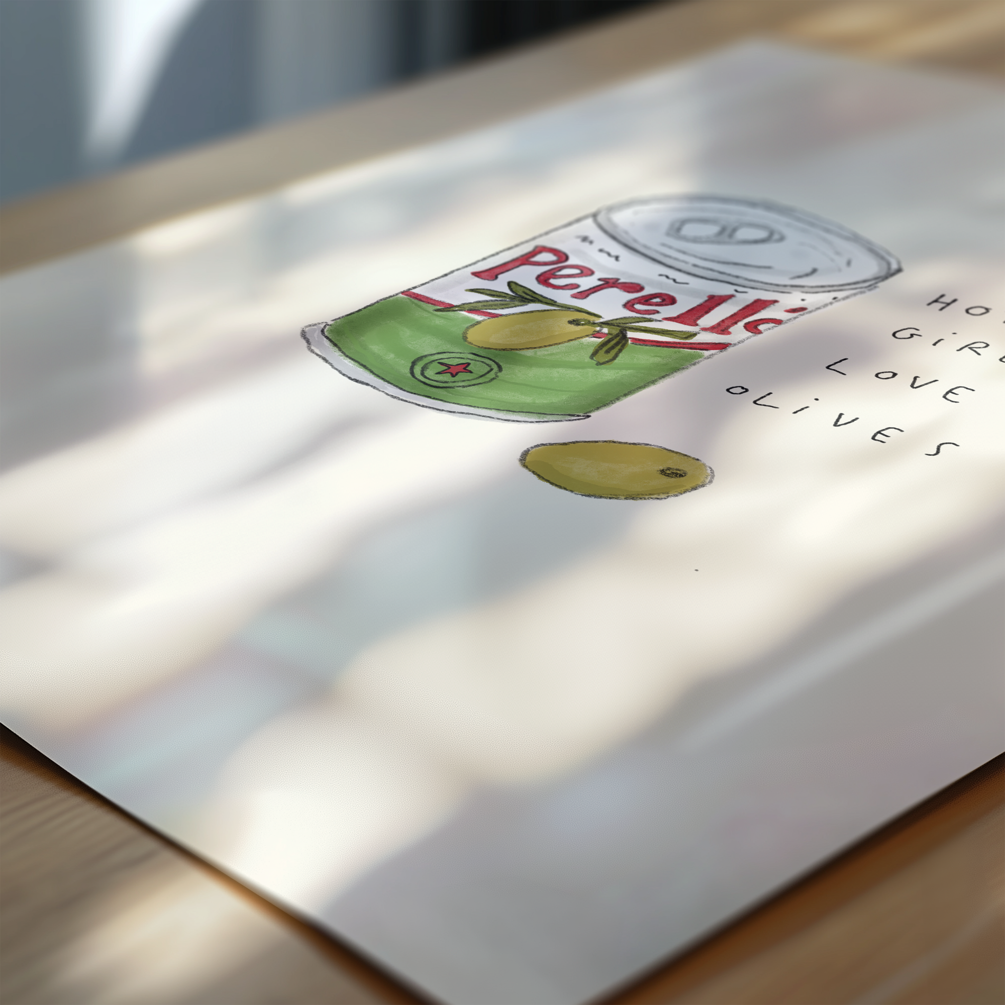Hot Girls Love Olives Print