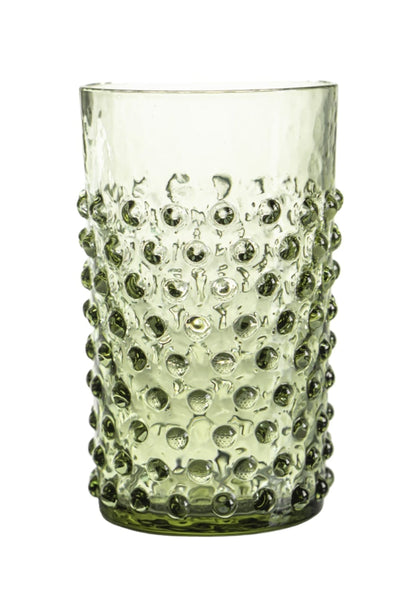 Olive Green Dew Drop Tumblers - Set of 4 - Casa by Josephine Jenno