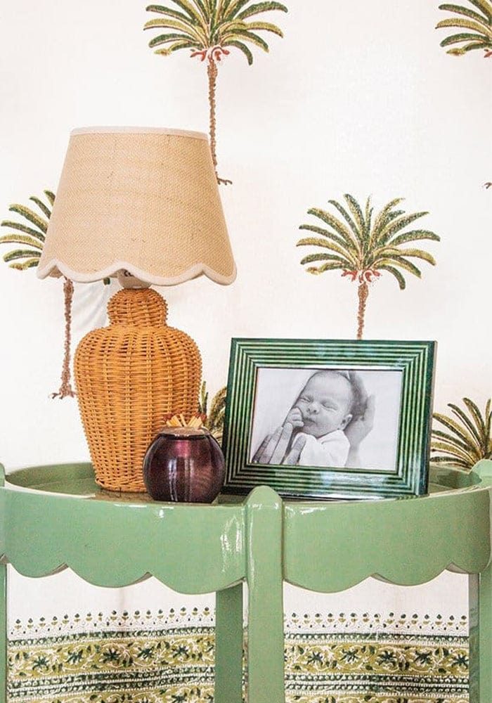 Olive Green Dream Striped Photo Frame 6x4" - Casa by Josephine Jenno