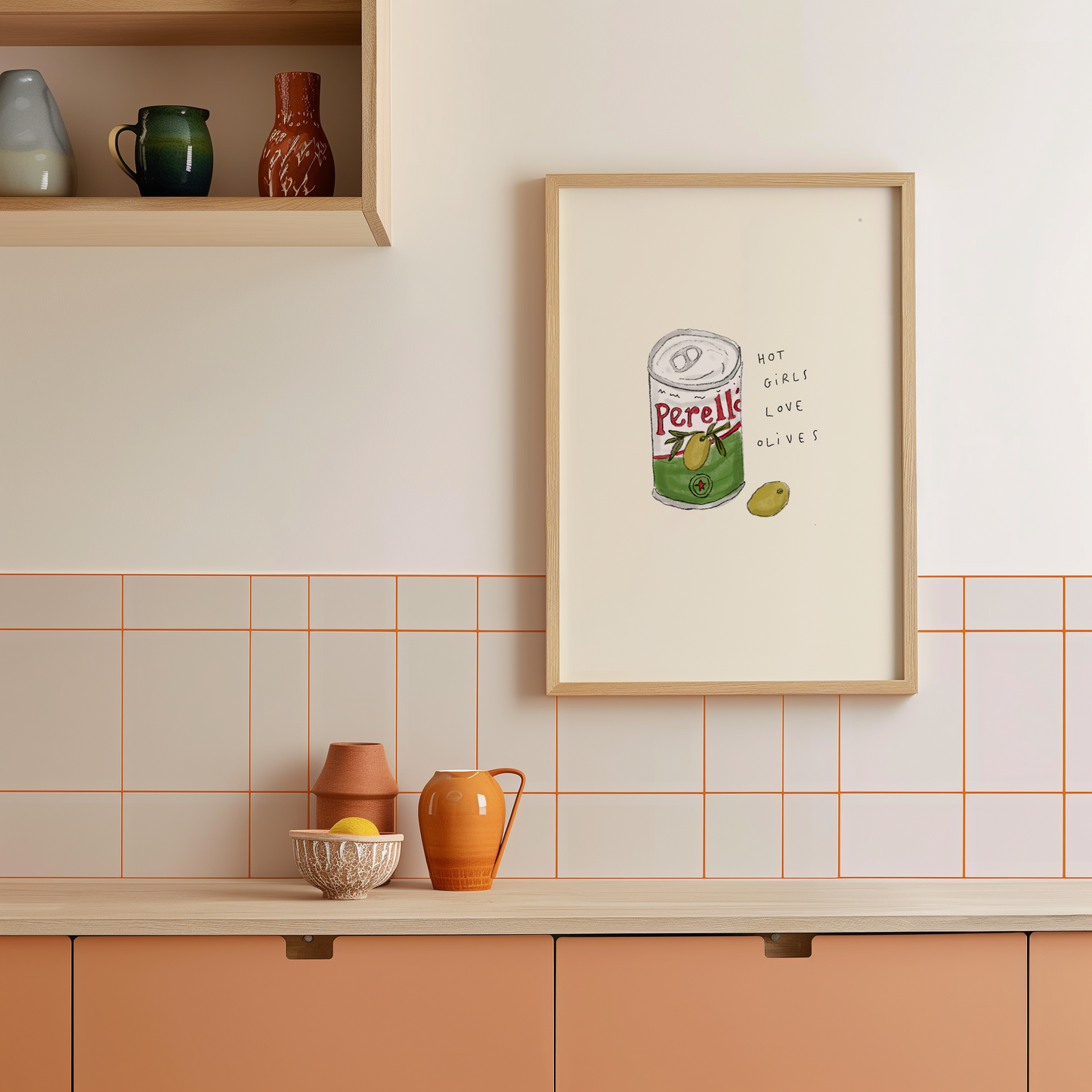 Hot Girls Love Olives Print