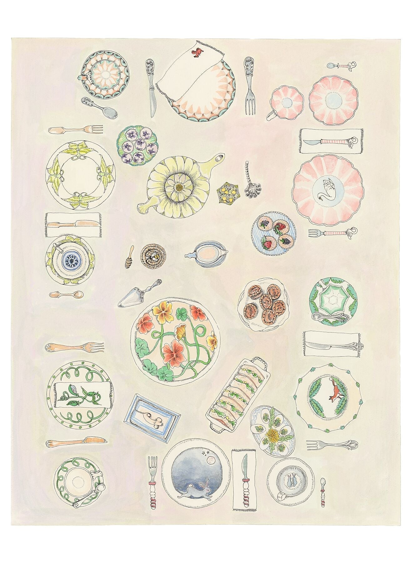 Once Upon a Feast Afternoon Tea - Fine Art Print - Forivor