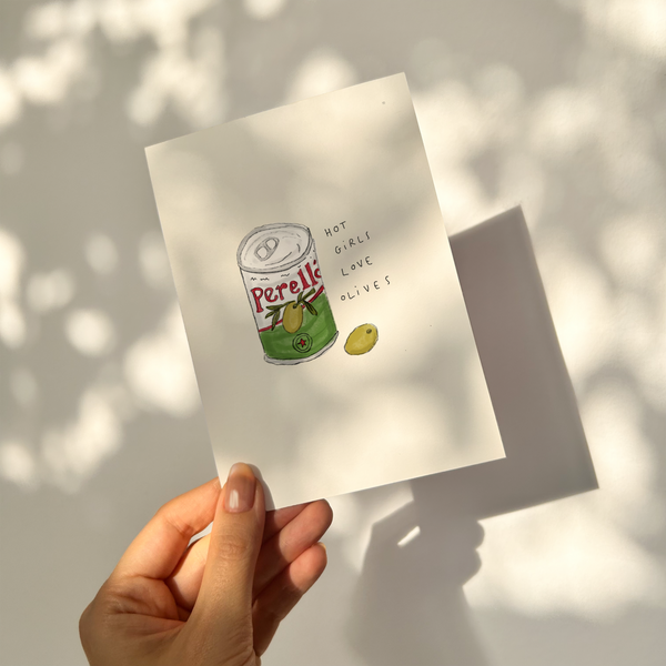 Hot Girls Love Olives Print