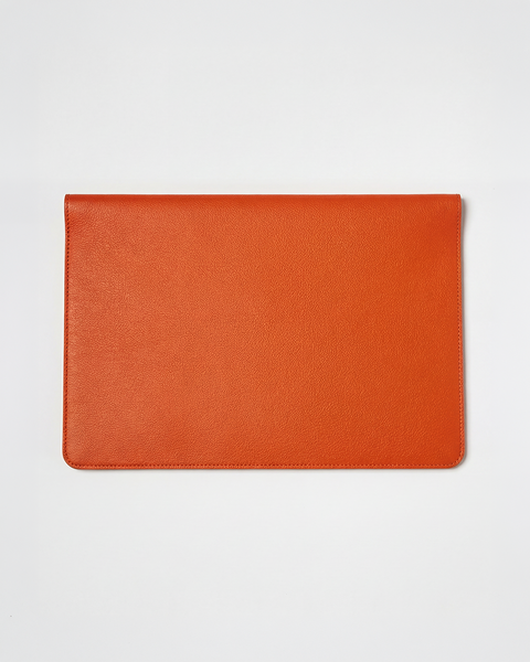 The Leather Envelope Sleeve Orange