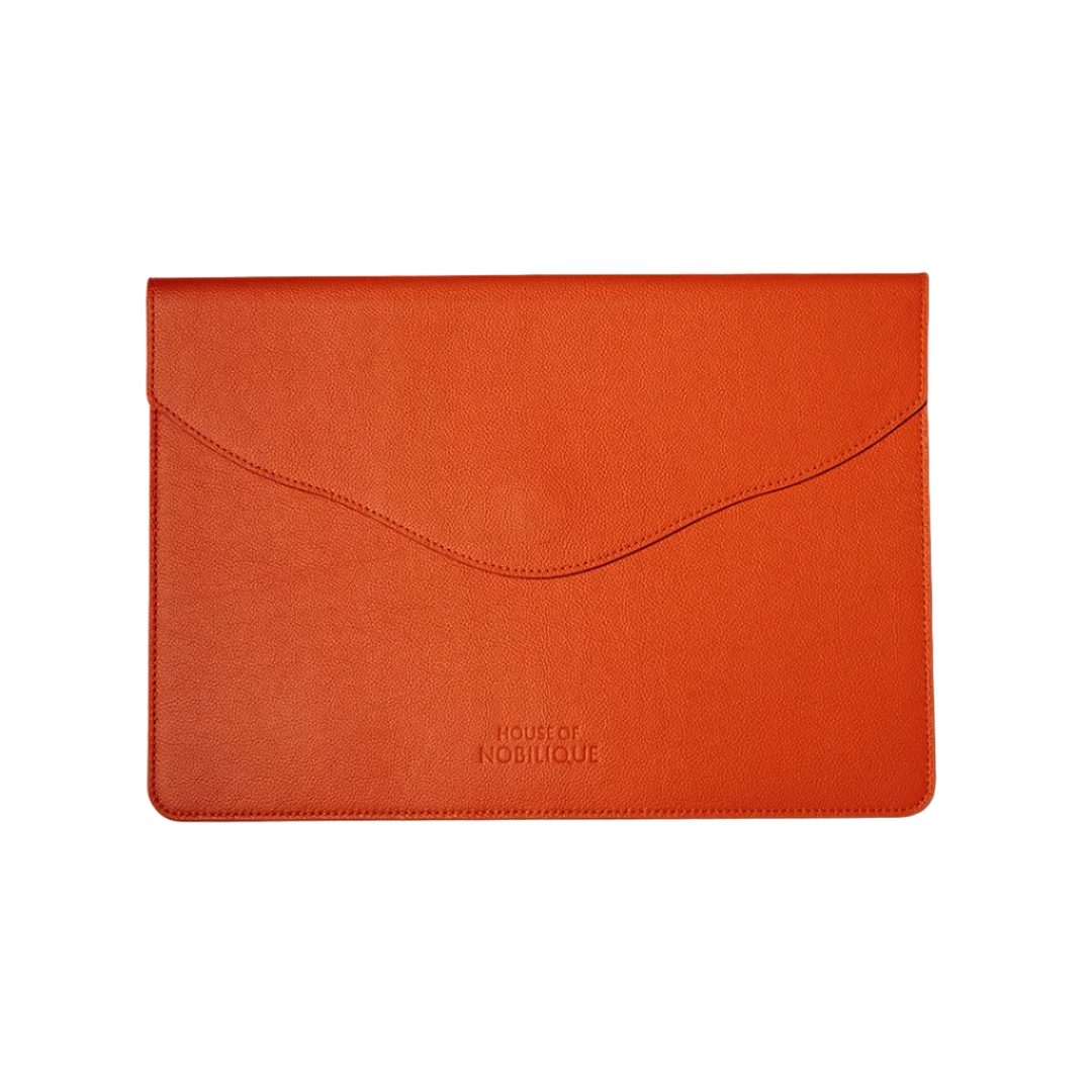 The Leather Envelope Sleeve Orange