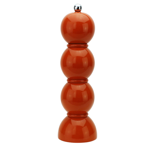 Orange Lacquer Bobbin Salt or Pepper Mill Grinder - Addison Ross Ltd UK