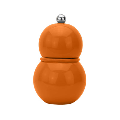 Orange Chubbie Salt or Pepper Mill, lacquered, small size - Addison Ross Ltd UK