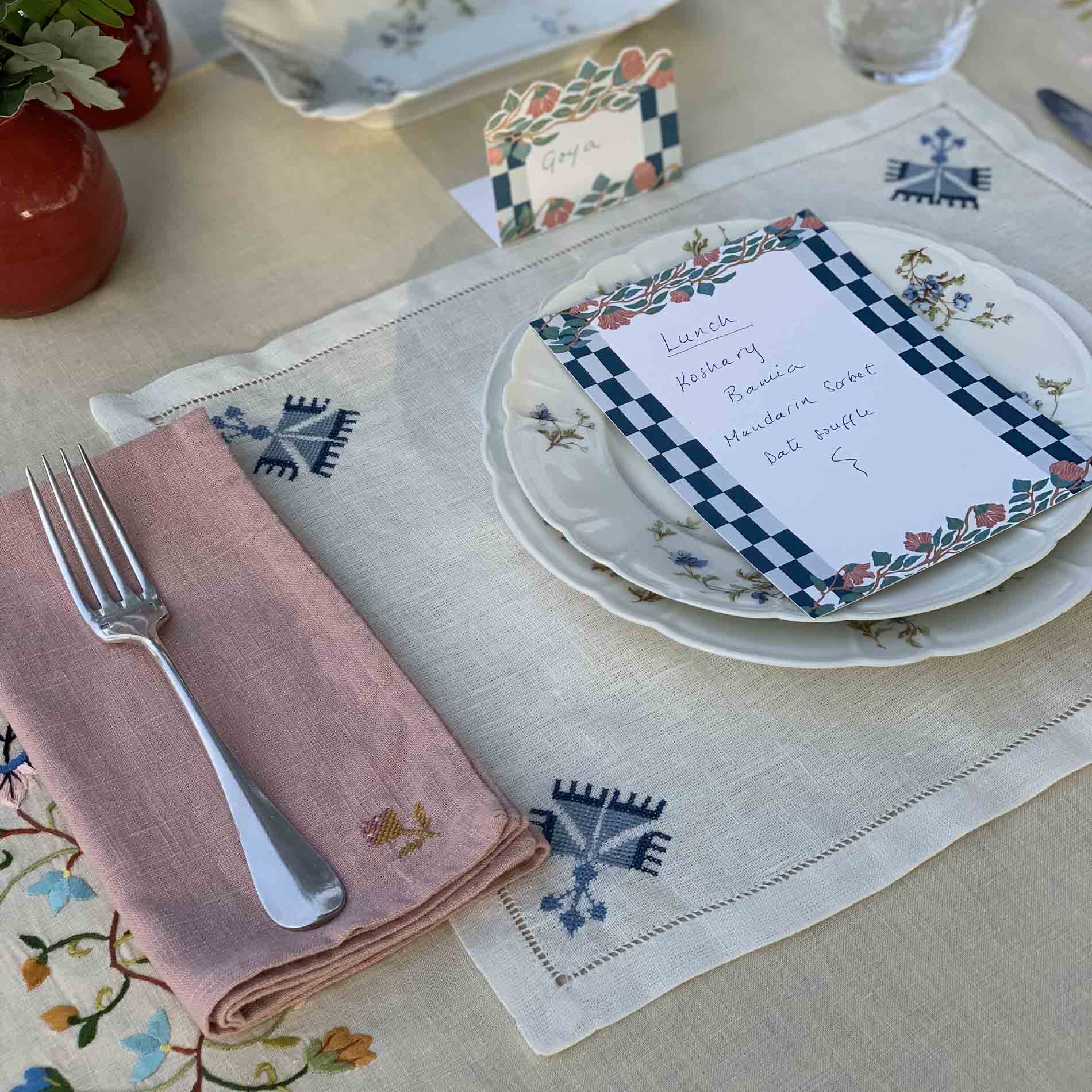 Ottoman Carnation Placemat