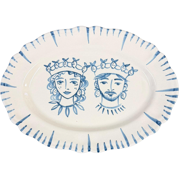 Rei Citrons Oval Platter - 32cm