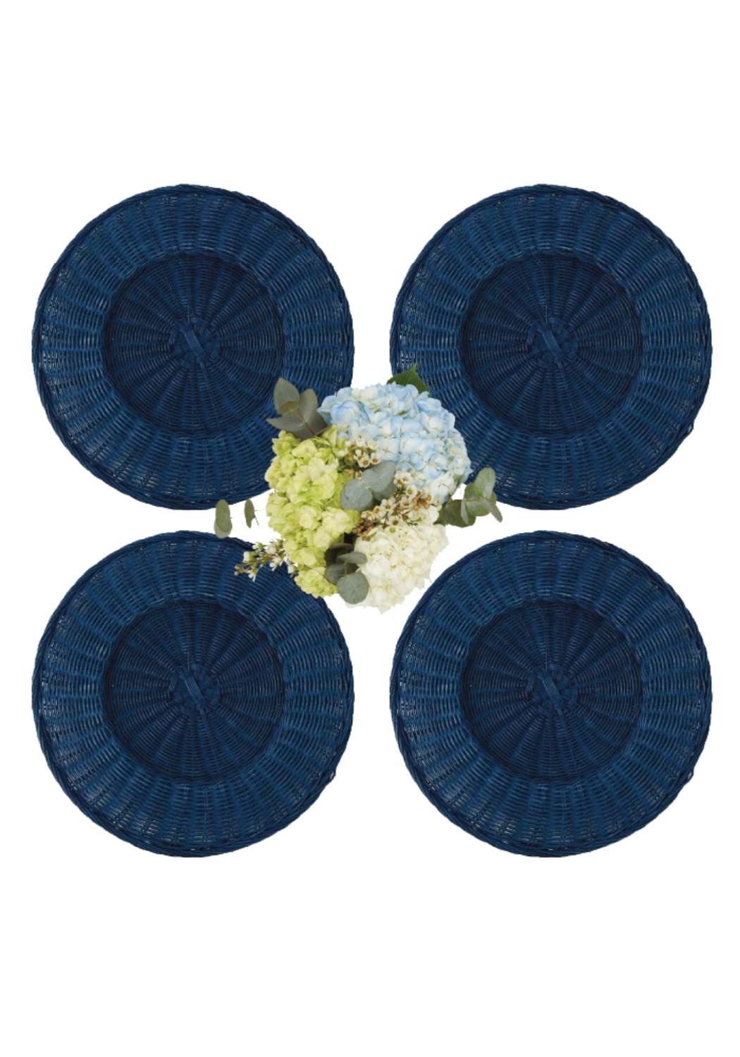 Oversized Blue Placemats - Set of 4 - Casa by Josephine Jenno