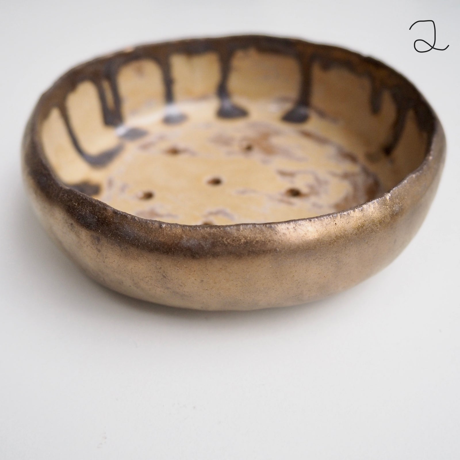 Handmade Large Assorted  Ceramic Soap Dishes With Different Glazes