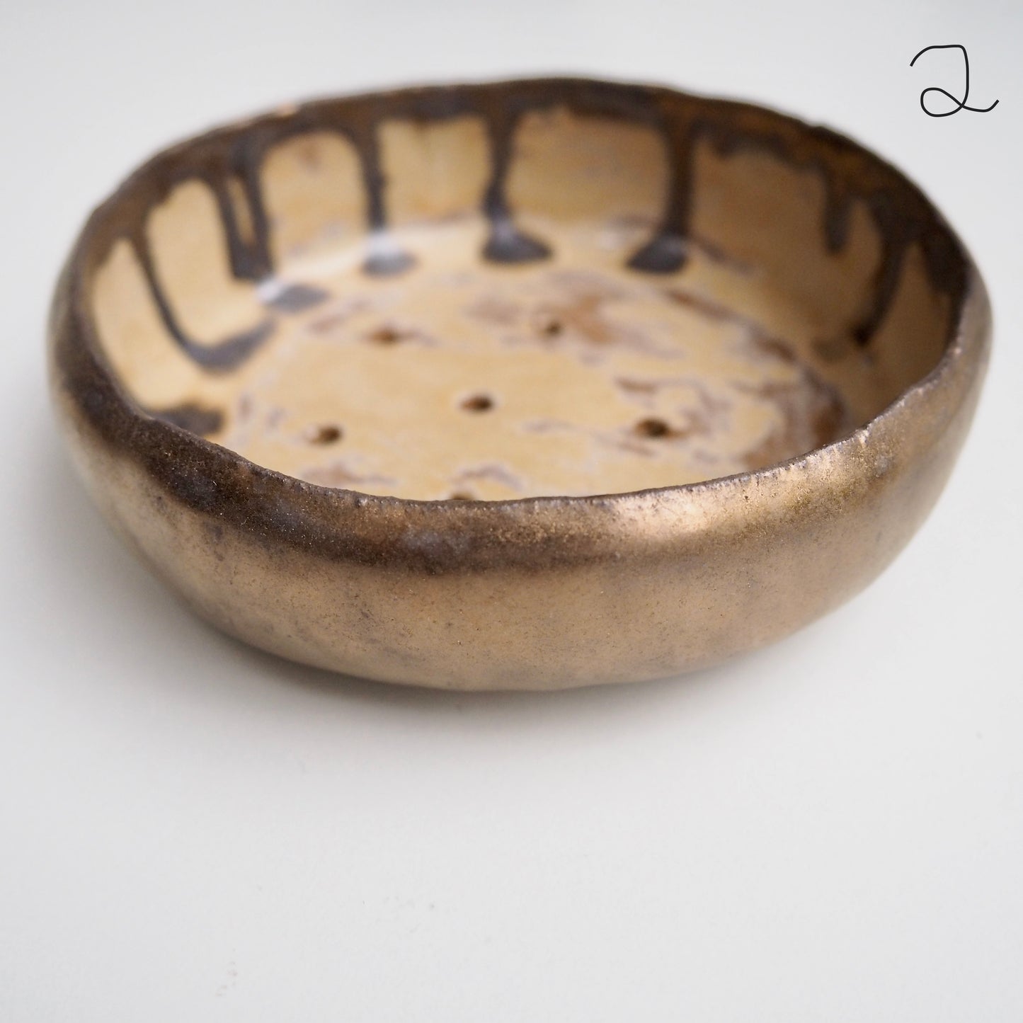 Handmade Large Assorted  Ceramic Soap Dishes With Different Glazes