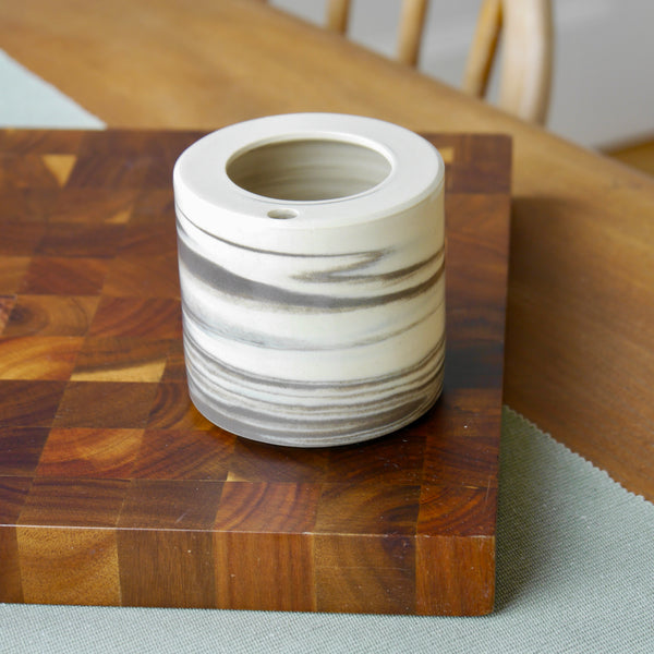 Ceramic Takeout Cup, Charcoal Marble