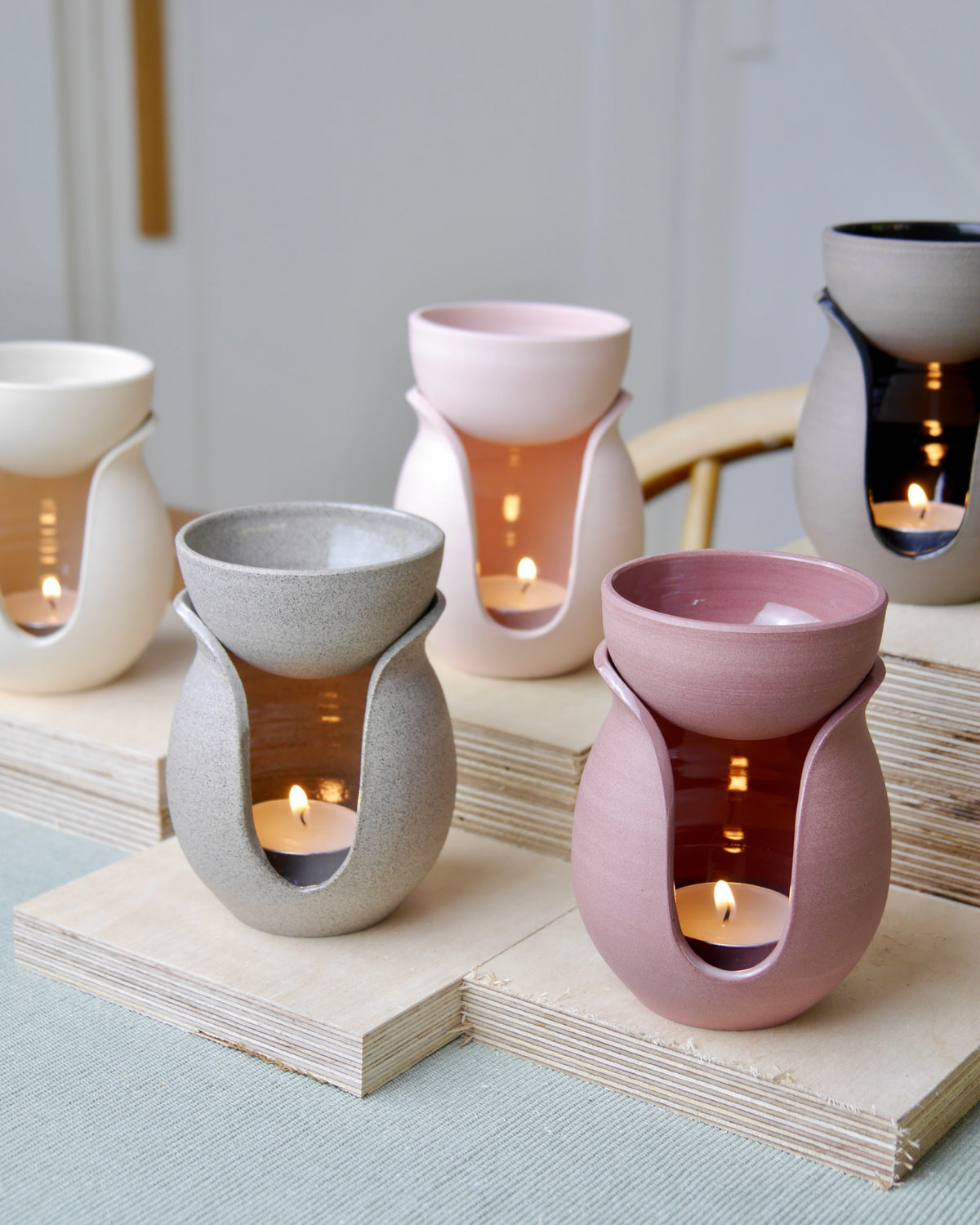 Ceramic Oil Burner, Stone