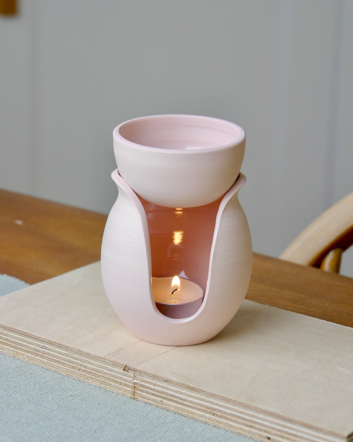 Ceramic Oil Burner, Blush