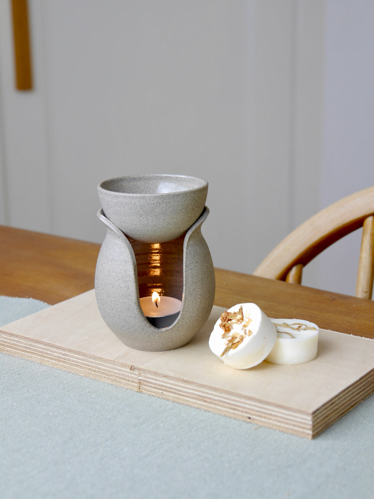 Ceramic Oil Burner, Stone