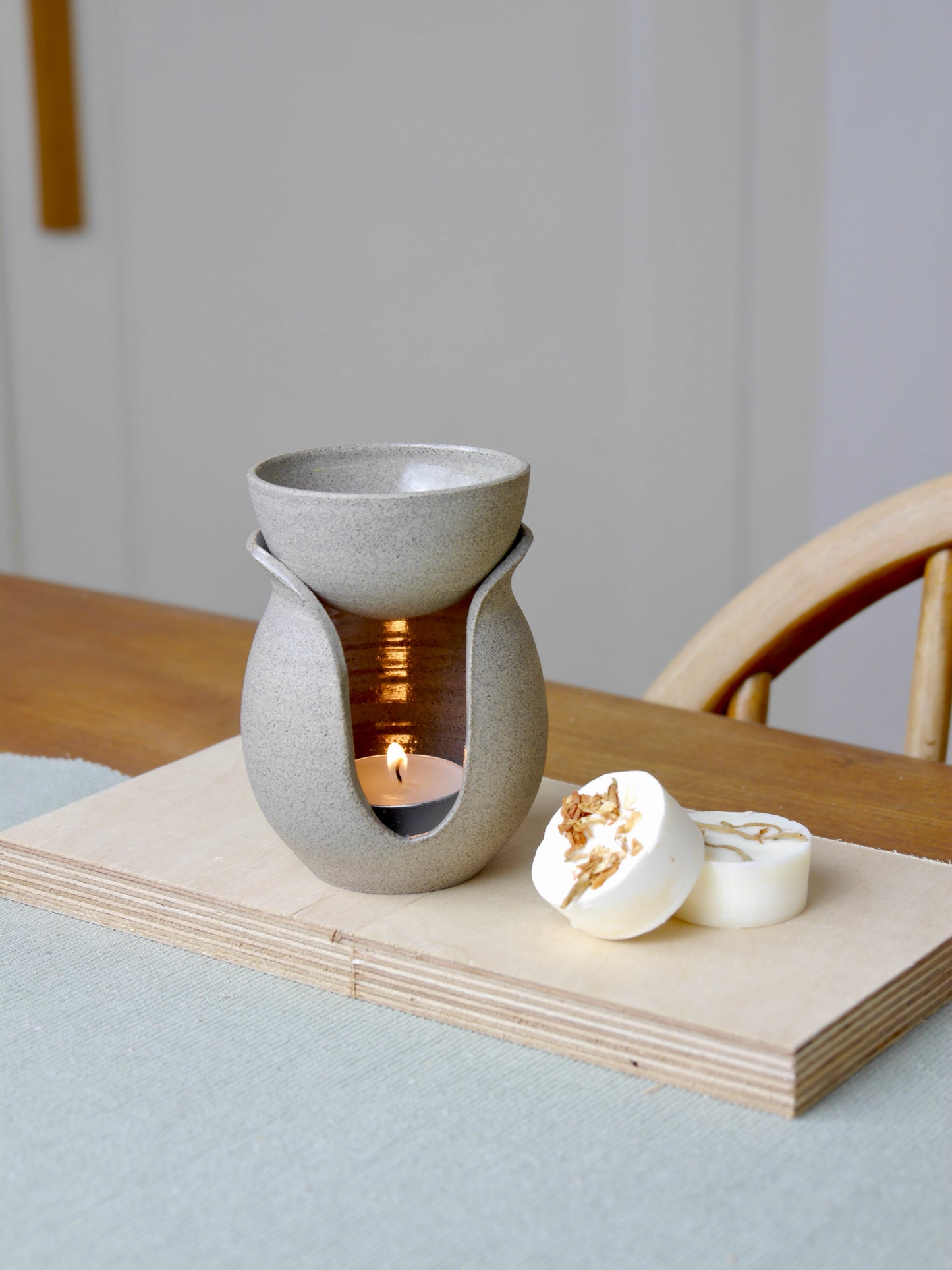 Ceramic Oil Burner, Stone