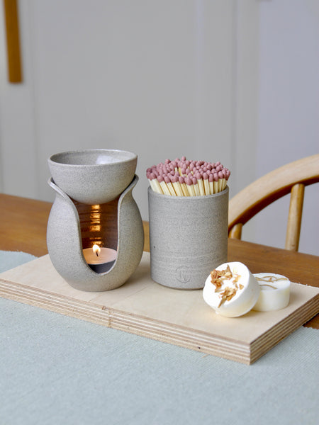 Ceramic Oil Burner, Stone