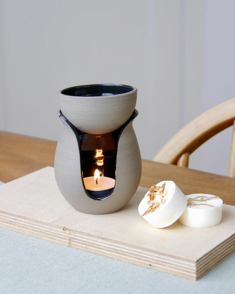 Ceramic Oil Burner, Charcoal