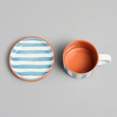 Sun Strip Coffee Set - Blue - Photo 3
