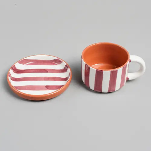 Sun Strip Coffee Set - Terracota - Photo 1