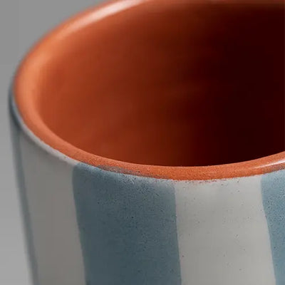 Sun Strip Expresso Cup - Blue - Close up
