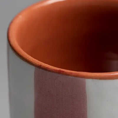 Sun Strip Expresso Cup - Terracota - Close up