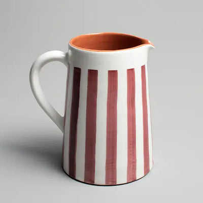 Sun Strip Pitcher - Terracota - Large - Photo 2