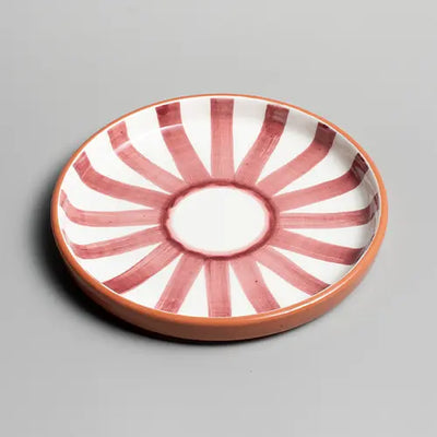  Sun Strip Plate - Terracotta - Small - Photo 1