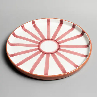  Sun Strip Plate - Terracotta - Large - Photo 1