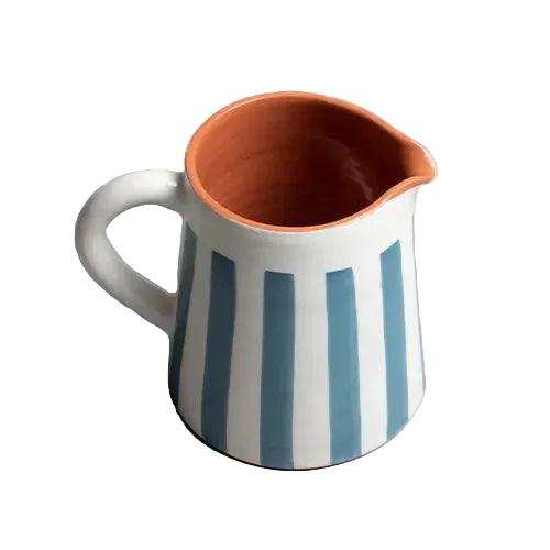 Sun Strip Pitcher - Blue - Medium - Photo 1