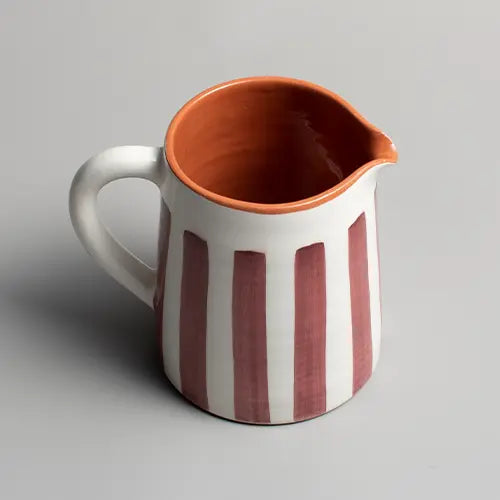 Sun Strip Pitcher - Terracota - Medium - Photo 1