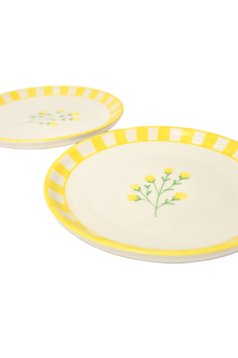 Ceramic Dessert Plates Sunshine Spring 7 Inches Set of 4 - Casa Amarosa