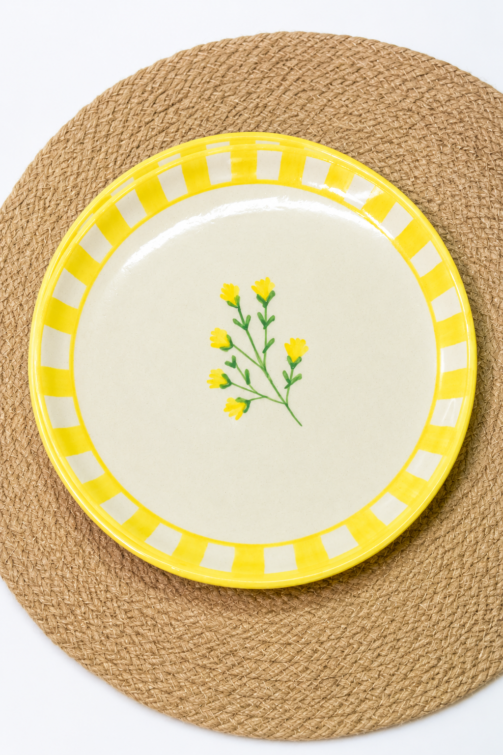 Ceramic Dessert Plates Sunshine Spring 7 Inches Set of 4 - Casa Amarosa