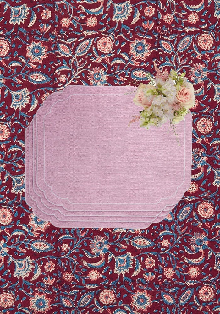 Paint the World Pink Placemats - Set of 4 - Casa by Josephine Jenno