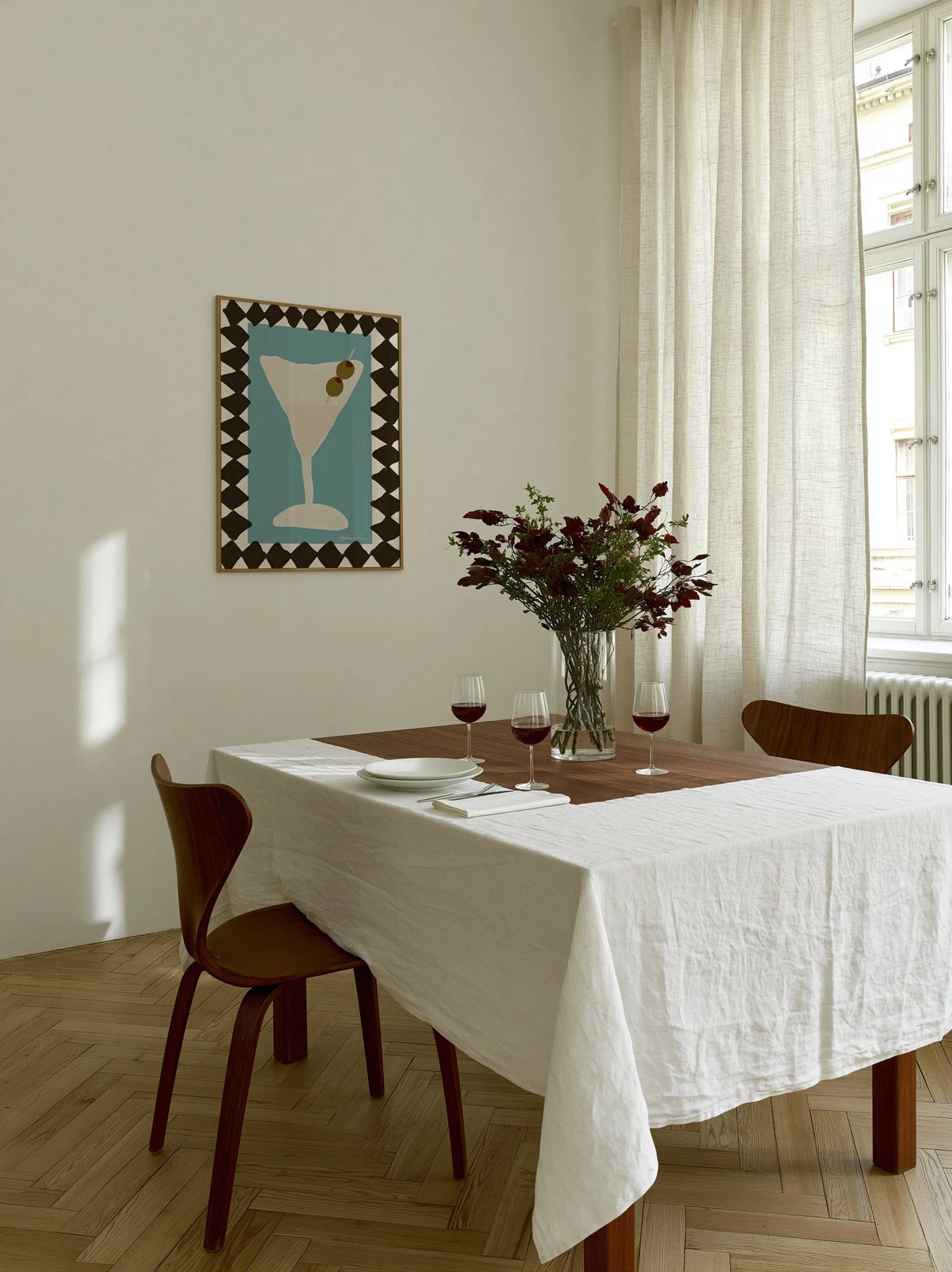 painted-martini-diamond-frame--Small-Framed-Poster-in-MCM-Dining-Room.jpg