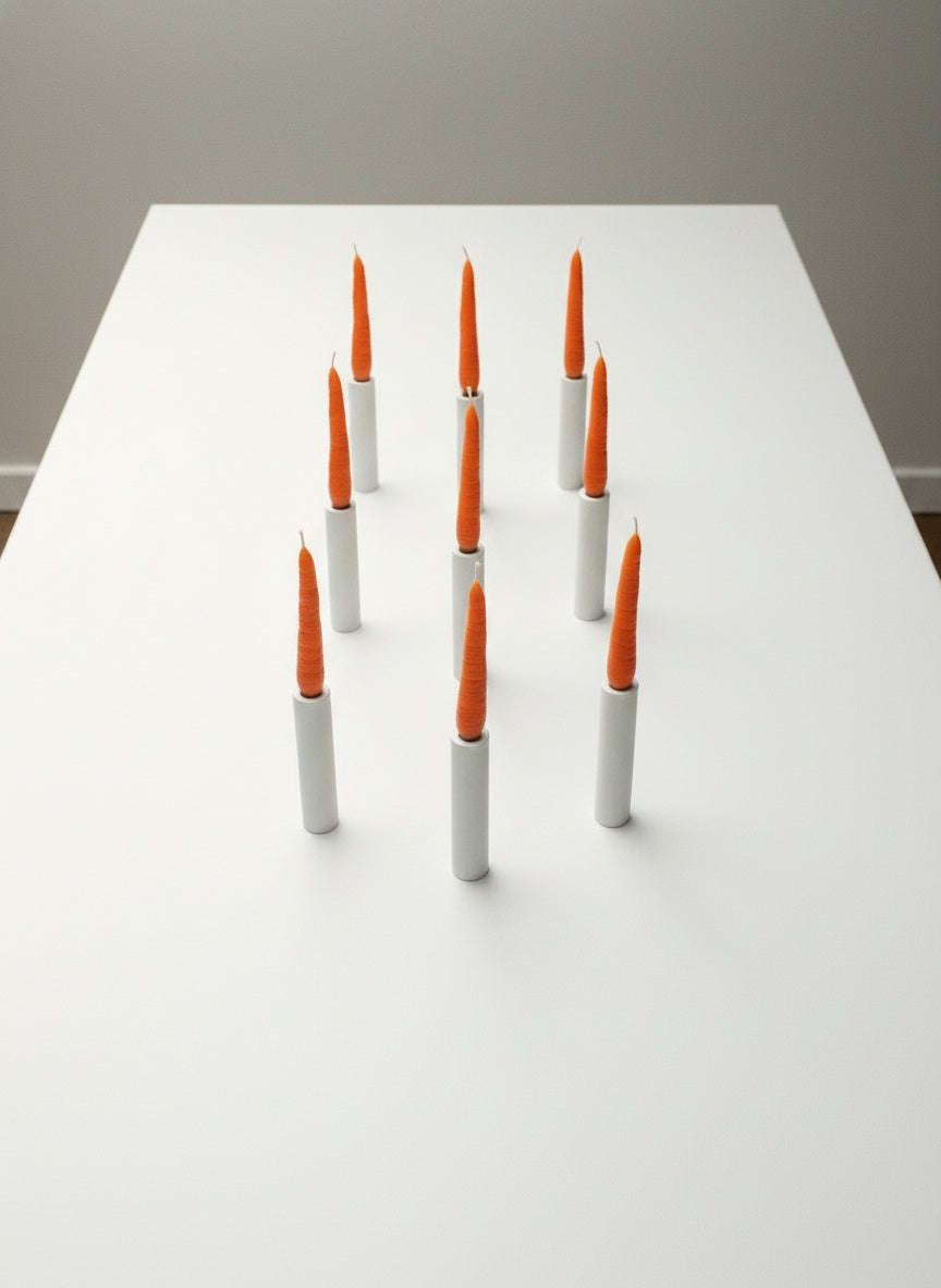 Carrot Dinner Candle