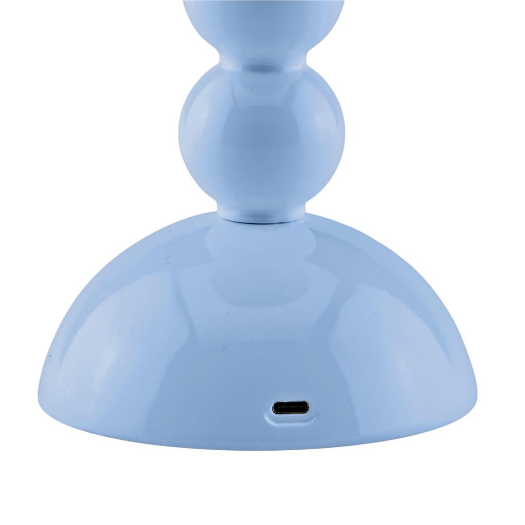 Pale Denim Bobbin LED Lamp - Addison Ross Ltd UK