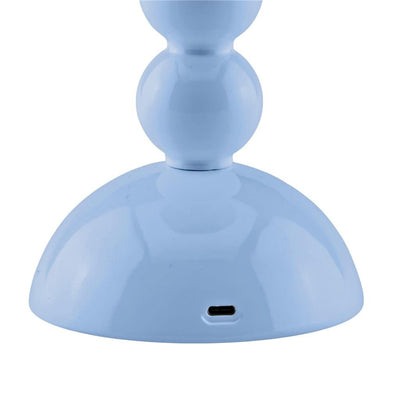 Pale Denim Bobbin LED Lamp - Addison Ross Ltd UK